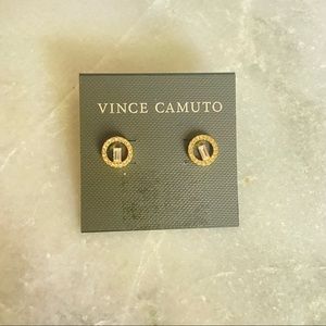 Vince Camuto Gold tone Earrings Rhinestone Studs